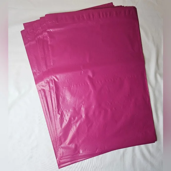 80 Piece Hot Pink Shipping Set - Poly Mailers, Thank You Cards, Stickers NEW - Picture 5 of 7